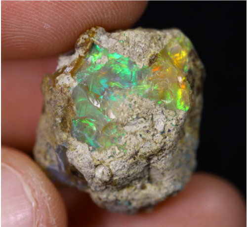 Opale Welo brute d'Éthiopie - « Moonlit Sky » - (20 x 16 x 12 mm - 16,36 carats) - POC-0871