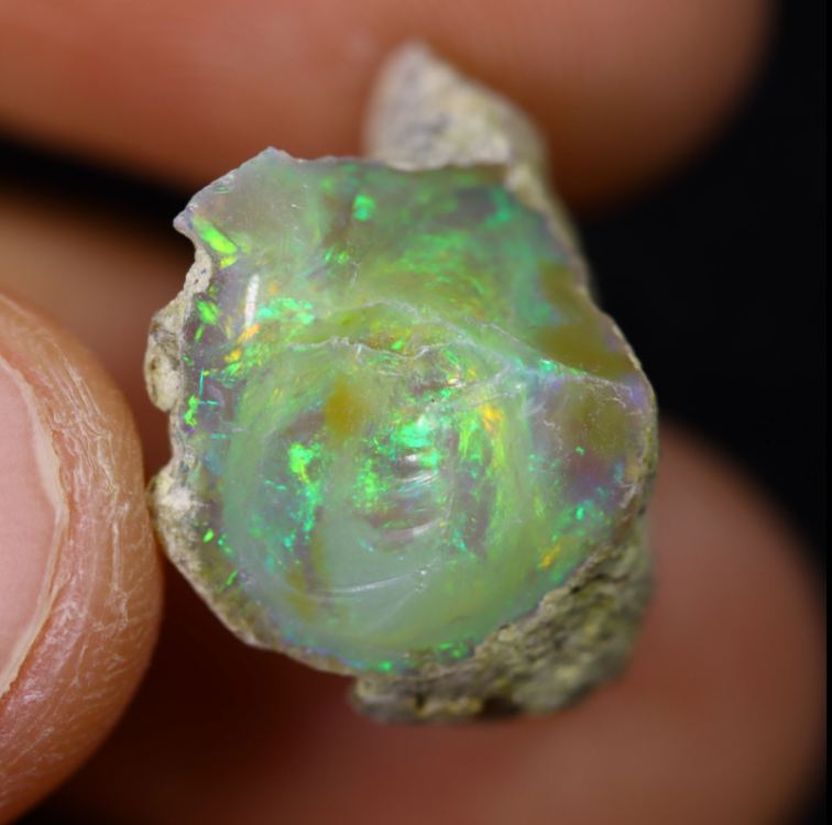 Welo etíope en bruto - Ópalo cristalino - «Truth Seeker» - (16 x 15 x 11 mm - 9,8 karaat)