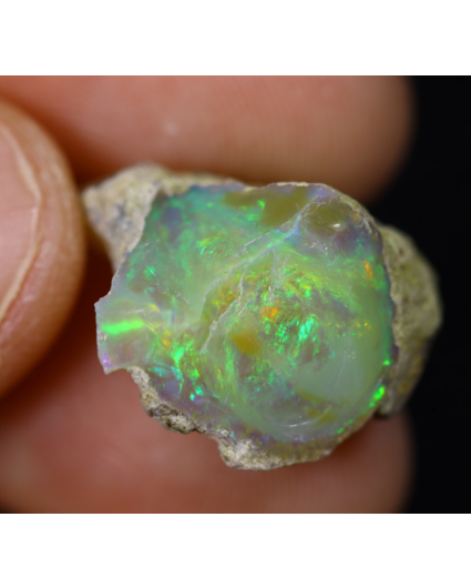 Raw Ethiopian Welo - Crystal Opal - ‘Truth Seeker’ - (16 x 15 x 11 mm - 9,8 karaat)