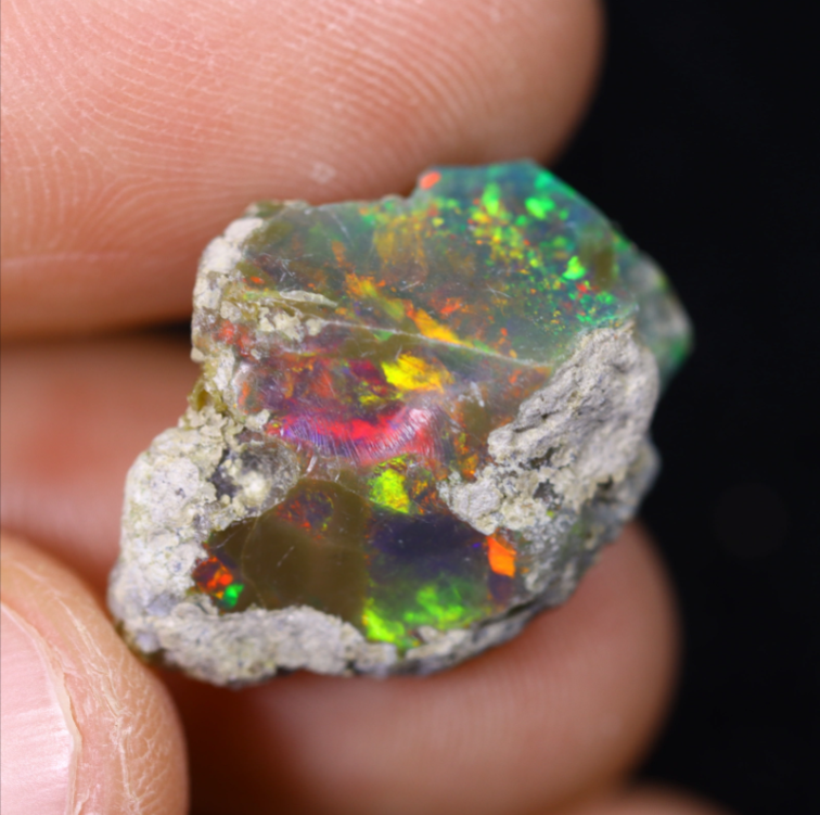 Ethiopische Welo - Gerookte Opaal "Spirit Confession" - (20 x 15 x 9 mm - 9,89 karaat)