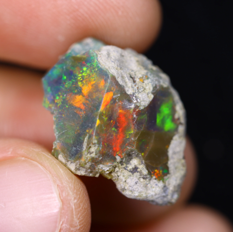 Ethiopische Welo - Gerookte Opaal "Spirit Confession" - (20 x 15 x 9 mm - 9,89 karaat)