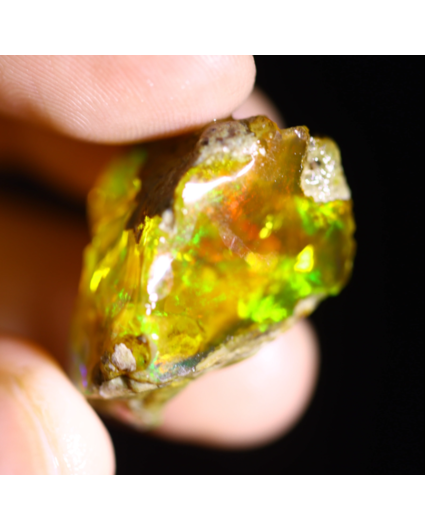 Ruwe Ethiopische Welo - Kristal Opaal - "Luck Crystallized" - (25 x 18 x 15 mm - 35,2 karaat)