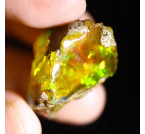 Ruwe Ethiopian Welo - Crystal Opal - ‘Luck Crystallized’ - (25 x 18 x 15 mm - 35,2 carats)