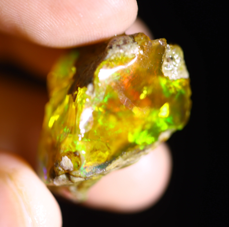 Ruwe Ethiopian Welo - Opale cristallino - “Luck Crystallized” - (25 x 18 x 15 mm - 35,2 carati)