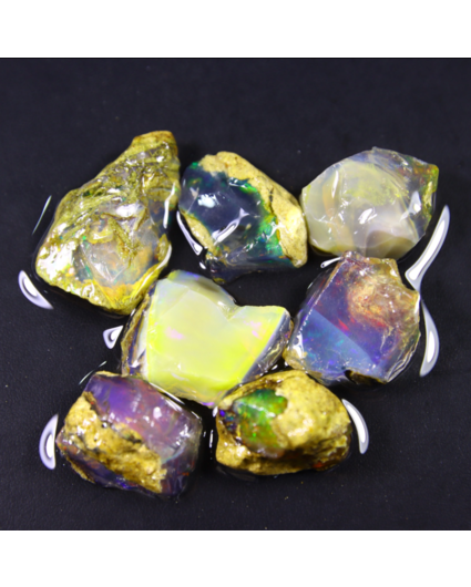 Set di opali grezzi Welo etiopi - “Meteor Strike” - 213 karaat