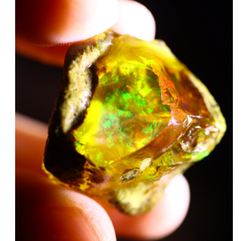 Ruwe Ethiopische Welo - Kristal Opaal - "Connected Forest" - (27 x 27 x 17 mm - 53,8 karaat)