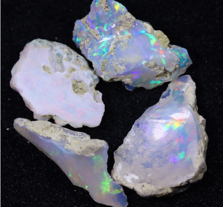Rough Ethiopian Welo Opal - "Treasure of the Deep" - (23 x 14 x 8 mm - 34 carats)