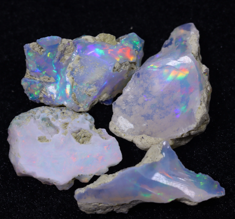 Rough Ethiopian Welo Opal - "Treasure of the Deep" - (23 x 14 x 8 mm - 34 carats)