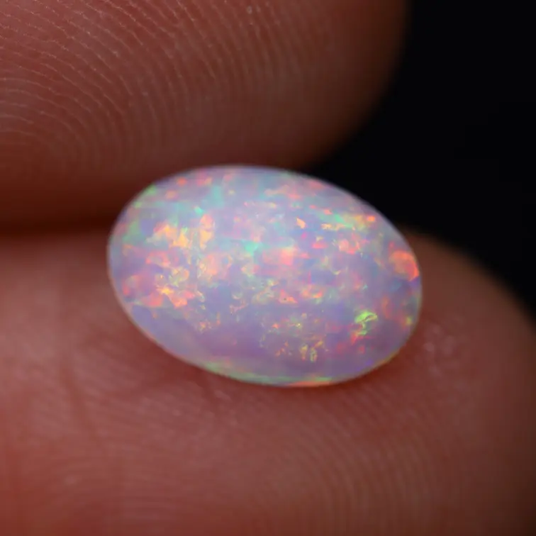 Natural Ethiopian Welo Opal - "Iridescent Prism" - 4.8 x 10.2 x 6.9 mm - 1.38 carats