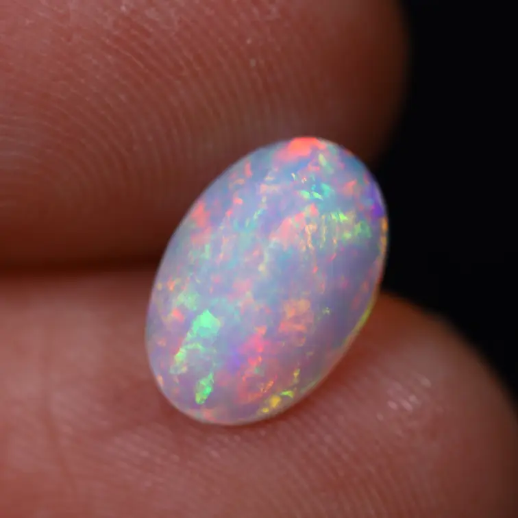 Natural Ethiopian Welo Opal - "Iridescent Prism" - 4.8 x 10.2 x 6.9 mm - 1.38 carats