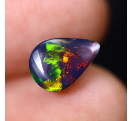 Welo Éthiopien - Opale Fumée "Smoked Aurora Drop" - (10.2 x 7.3 x 4.9 mm - 1.52 carat)