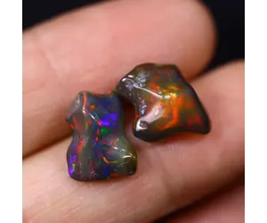 Opale noire éthiopienne de 7 à 9 mm, 90 pièces Togo