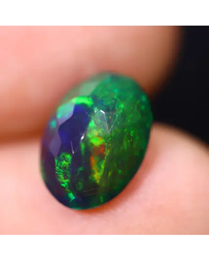 Ethiopische Welo - Gerookte Opaal "Verdant Mirage" - (10.8 x 7.7 x 4.6 mm - 1.73 karaat)