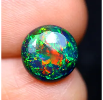 Ethiopische Welo - Gerookte Opaal "Smoked Aurora" - (8.3 x 8.3 x 3 mm - 1.15 karaat)