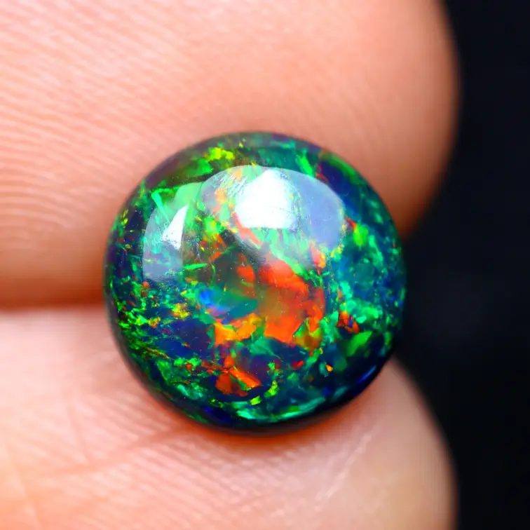 Welo Etiopica - Opale Affumicato "Smoked Ember" - (8.3 x 8.3 x 3 mm - 1.15 carati)