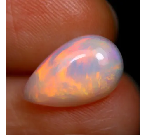 Natural Ethiopian Welo Opal - "Rainbow Veil" - 11.8 x 7.3 x 3 mm - 1.13 carat