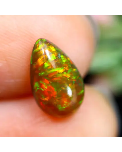 Ethiopische Welo - Gerookte Opaal "Caramel Ember" - (10.6 x 6.2 x 3.8 mm - 1.29 karaat)
