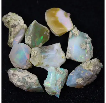 Ruwe Ethiopische Welo - Kristal Opaal - "Welo Aurora" - (14 x 13 x 8 mm - 43.6 karaat) - POC-0935