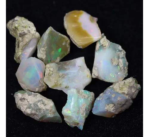 Ruwe Ethiopische Welo - Kristal Opaal - "Welo Aurora" - (14 x 13 x 8 mm - 43.6 karaat) - POC-0935
