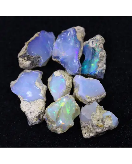 Etíope Welo en Bruto - Ópalo de Cristal - "Welo Iridescent Veil" - (13 x 10 x 8 mm - 35.1 quilates) - POC-0938