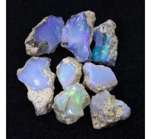 Ruwe Ethiopische Welo - Kristal Opaal - "Welo Iridescent Veil" - (13 x 10 x 8 mm - 35.1 karaat) - POC-0938