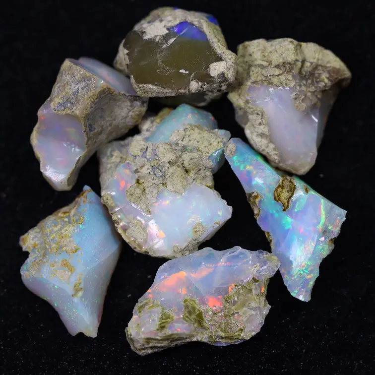 Ruwe Ethiopische Welo - Kristal Opaal - "Welo Radiance" - (21 x 12 x 5 mm - 45.9 karaat) - POC-0941