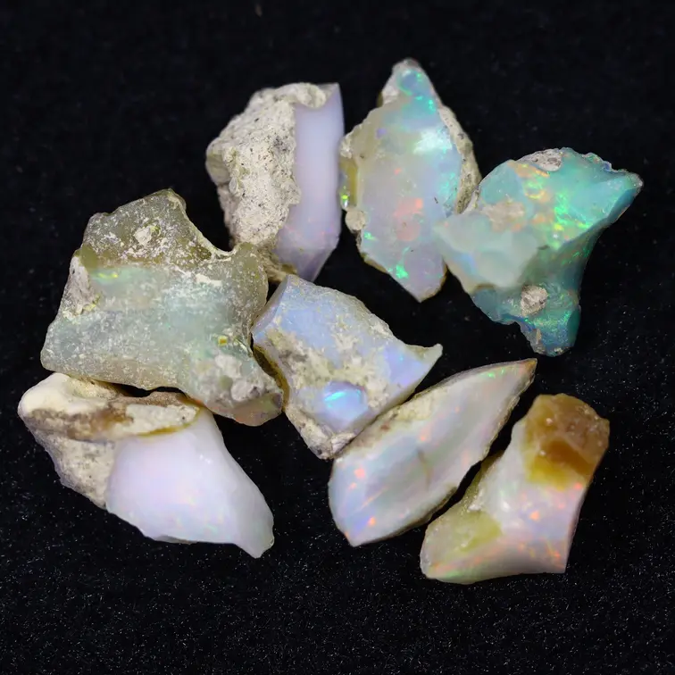 Ruwe Ethiopische Welo - Kristal Opaal - "Rough Aurora" - (20 x 9 x 8 mm - 36.2 karaat) - POC-0942