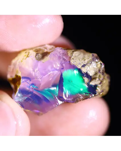Ruwe Ethiopische Welo - Kristal Opaal - "Ethereal Spark" - (22 x 15 x 8 mm - 11.5 karaat) - POC-0948