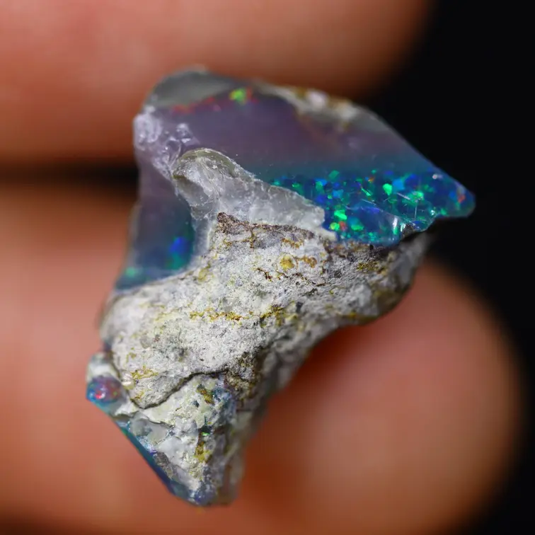 Ethiopian Welo - Smoked Opal "Phantom Haze" - (18 x 13 x 8 mm - 7.2 carat)