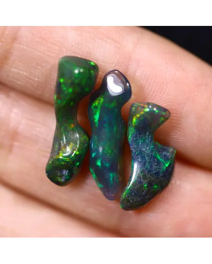 Ethiopische Welo - Gerookte Opaal "Dawn Whisper" - (19.3 x 5.6 x 4.5 mm - 6.34 karaat)