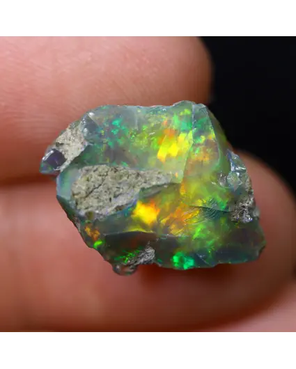 Ethiopische Welo - Gerookte Opaal "Silent Mist" - (14 x 13 x 5 mm - 5.6 karaat)