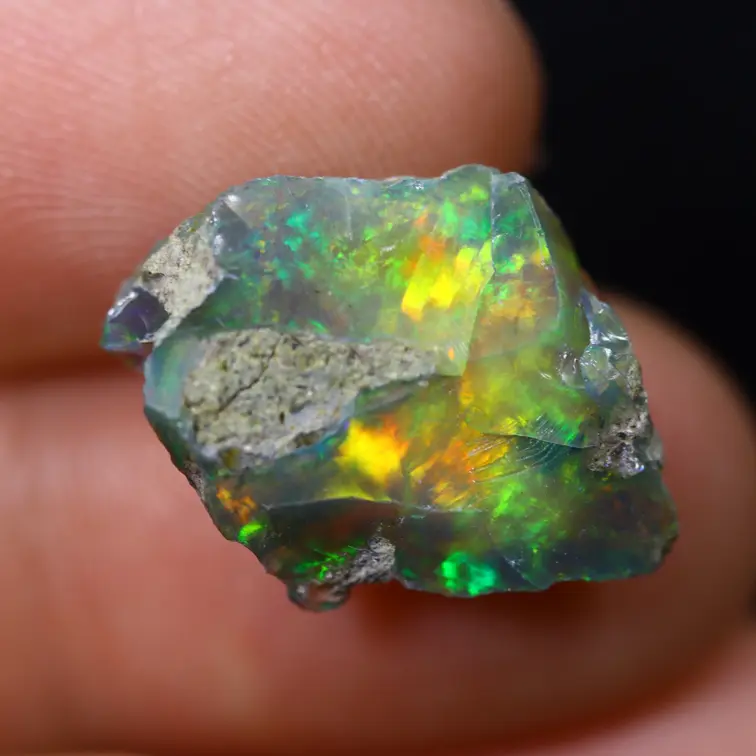 Ethiopische Welo - Gerookte Opaal "Silent Mist" - (14 x 13 x 5 mm - 5.6 karaat)