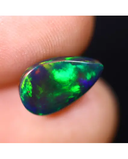 Ethiopische Welo - Gerookte Opaal "Frosted Spectrum" - (11.6 x 7.3 x 4.5 mm - 1.86 karaat)