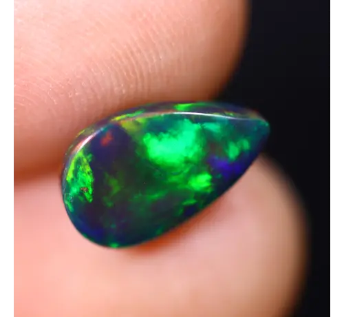 Ethiopische Welo - Gerookte Opaal "Frosted Spectrum" - (11.6 x 7.3 x 4.5 mm - 1.86 karaat)