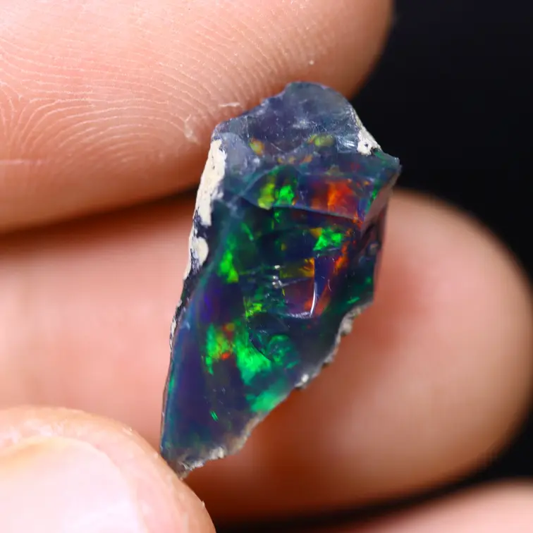 Ethiopische Welo - Gerookte Opaal "Crimson Dawn" - (18 x 9 x 6 mm - 3.3 karaat)