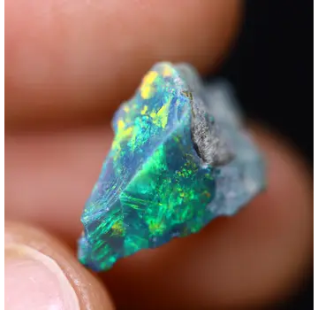 Welo éthiopienne - Opale fumée "Azure Dusk" - (14 x 10 x 7 mm - 3.6 carats)