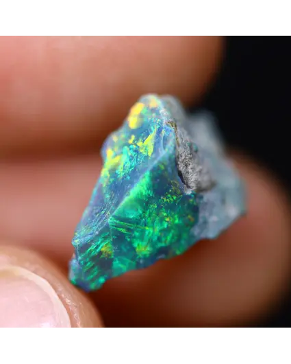 Ethiopische Welo - Gerookte Opaal "Azure Dusk" - (14 x 10 x 7 mm - 3.6 karaat)
