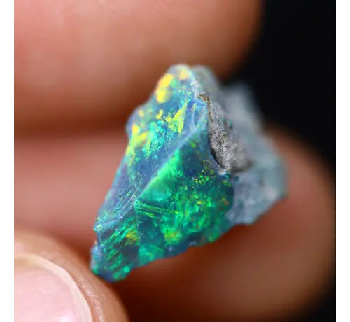 Welo éthiopienne - Opale fumée "Azure Dusk" - (14 x 10 x 7 mm - 3.6 carats)
