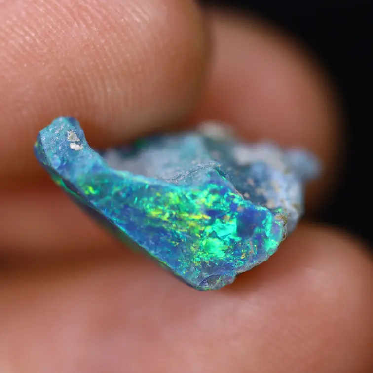 Ethiopische Welo - Gerookte Opaal "Azure Dusk" - (14 x 10 x 7 mm - 3.6 karaat)