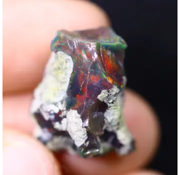 Welo éthiopienne - Opale fumée "Lunar Eclipse" - (19 x 16 x 10 mm - 11.7 carats)