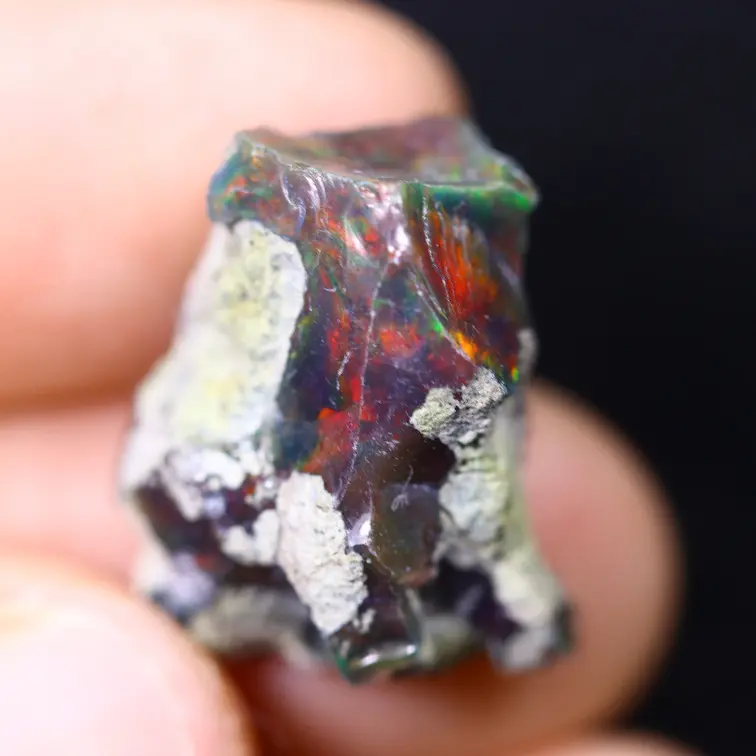 Ethiopian Welo - Smoked Opal "Lunar Eclipse" - (19 x 16 x 10 mm - 11.7 carat)