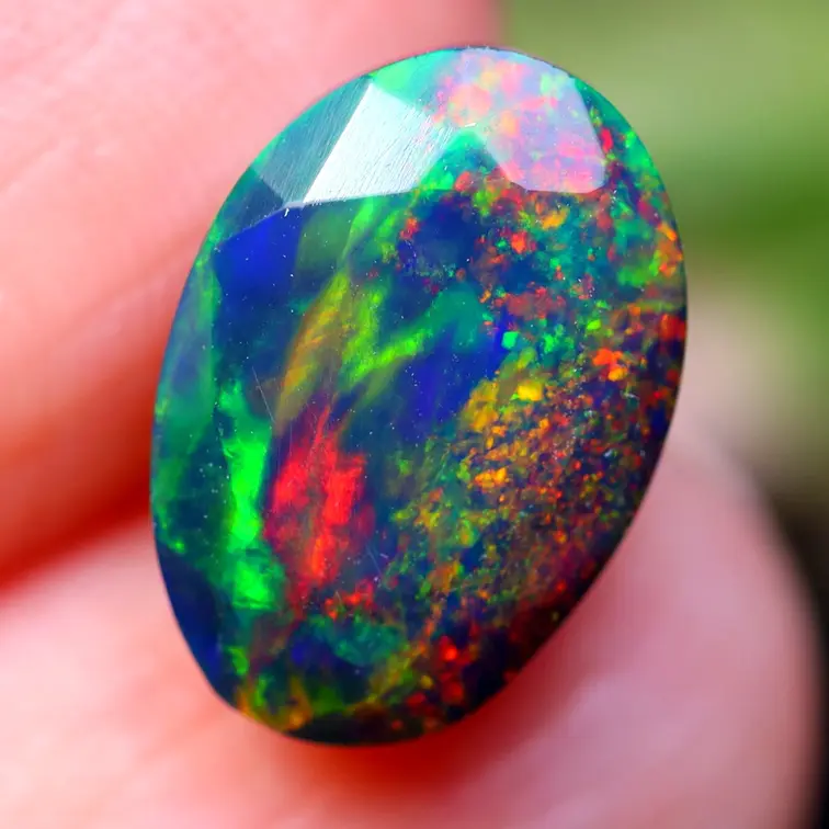 Ethiopian Welo - Smoked Opal "Elysian Prism" - (10.7 x 7.6 x 5.7 mm - 2.06 carat)