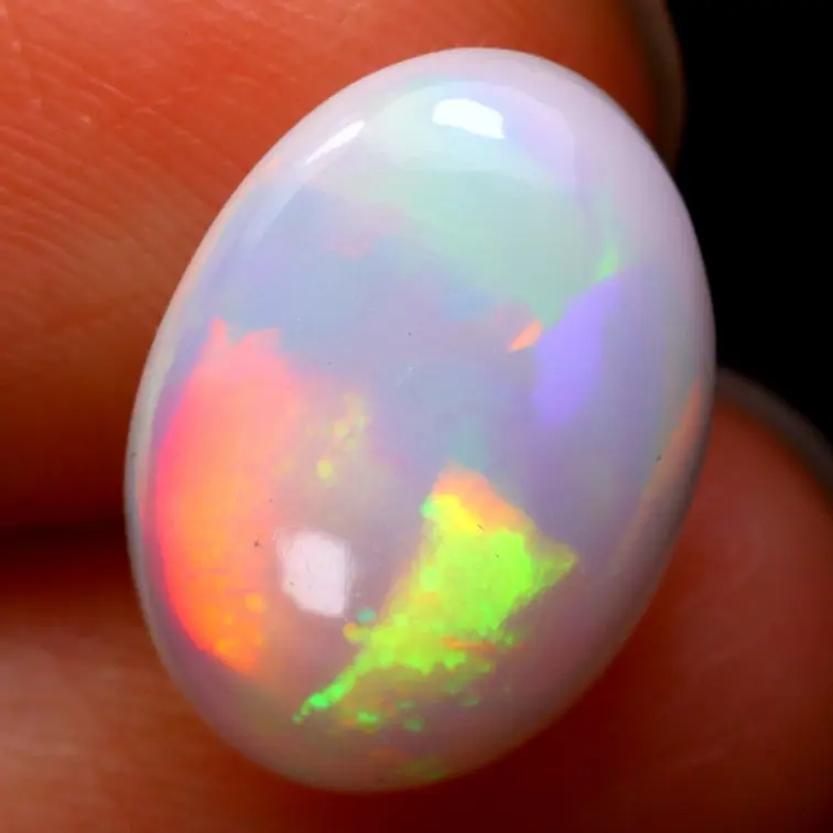 Natural Ethiopian Welo Opal - "Radiant Arc" - 12.5 x 9.2 x 4 mm - 2.34 carat