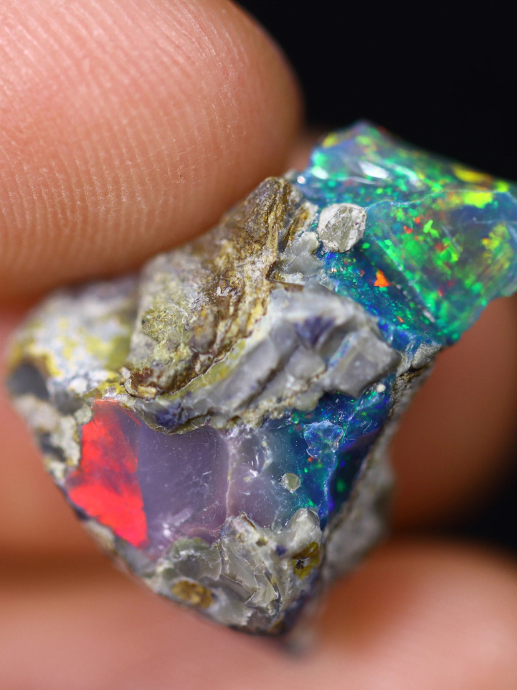 Ethiopische Welo - Gerookte Opaal "Phantom Haze" - (18 x 13 x 8 mm - 7.2 karaat)