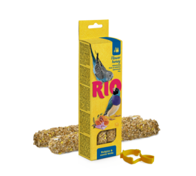 RIO RIO Sticks für Wellensittiche und exotische Vögel mit Honig, 2x40 g RIO RIO Sticks für Wellensittiche und exotische Vögel mit Honig, 2x40 g