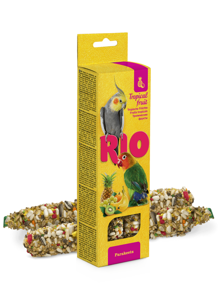 RIO RIO Paus para periquitos com fruta tropical, 2x75 g RIO RIO Paus para periquitos com fruta tropical, 2x75 g
