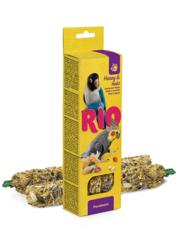 RIO RIO Bâtonnets pour perruches au miel et aux noix, 2x75 g RIO RIO Bâtonnets pour perruches au miel et aux noix, 2x75 g