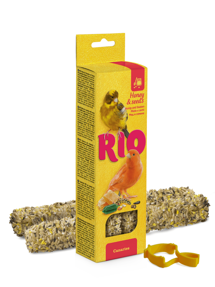 RIO RIO Sticks for canaries with honey and healthy seeds, 2x40 g RIO RIO Sticks for canaries with honey and healthy seeds, 2x40 g