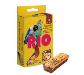 RIO RIO Kekse mit gesunden Samen für alle Vogelarten 5x7 g RIO RIO Kekse mit gesunden Samen für alle Vogelarten 5x7 g