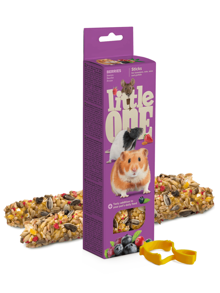 Little One Sticks For Hamsters, Rats, Mice And Gerbils With Berries, 2x60 g Little One Sticks For Hamsters, Rats, Mice And Gerbils With Berries, 2x60 g